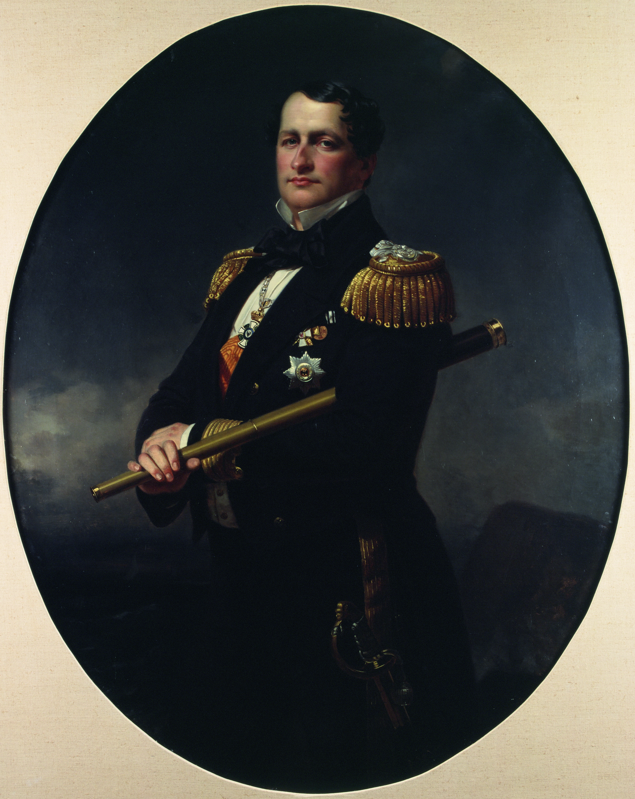 Franz KRÜGER, Portrait du prince Adalbert de Prusse, vers 1854, huile sur toile, Dépôt du musée du Louvre