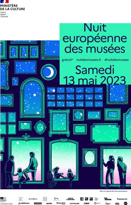 Affiche Nuit européennes des musées 2023
