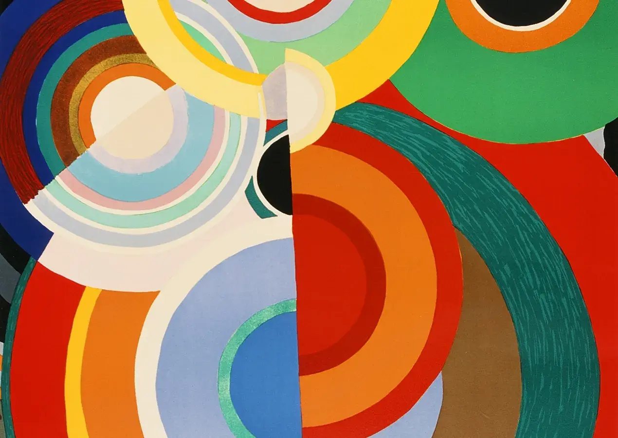 Sonia DELAUNAY, Automne, 1965, lithographie en couleurs, collection musée des Beaux-Arts de Brest