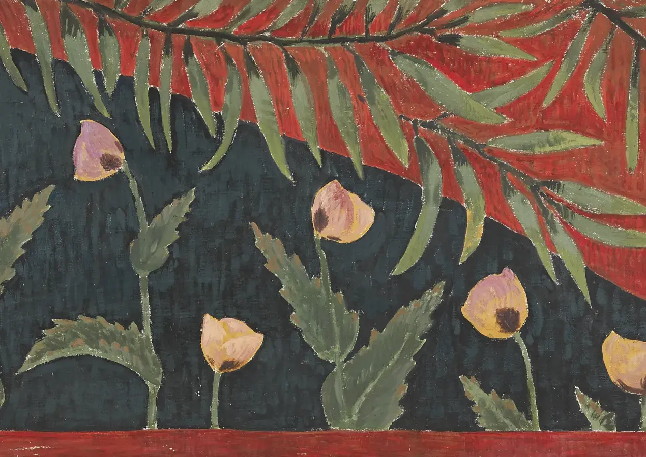 Paul SÉRUSIER, Les Fées aux balles d’or, 1912, huile sur toile et huile sur papier marouflé sur toile, collection musée des Beaux-Arts de Brest