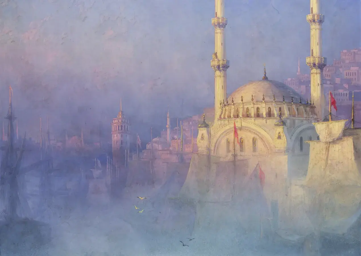 Ivan Konstantinovich AÏVAZOVSKI, Constantinople, la Mosquée de Top-Kahné, 1884, huile sur toile, Dépôt du Musée du Louvre