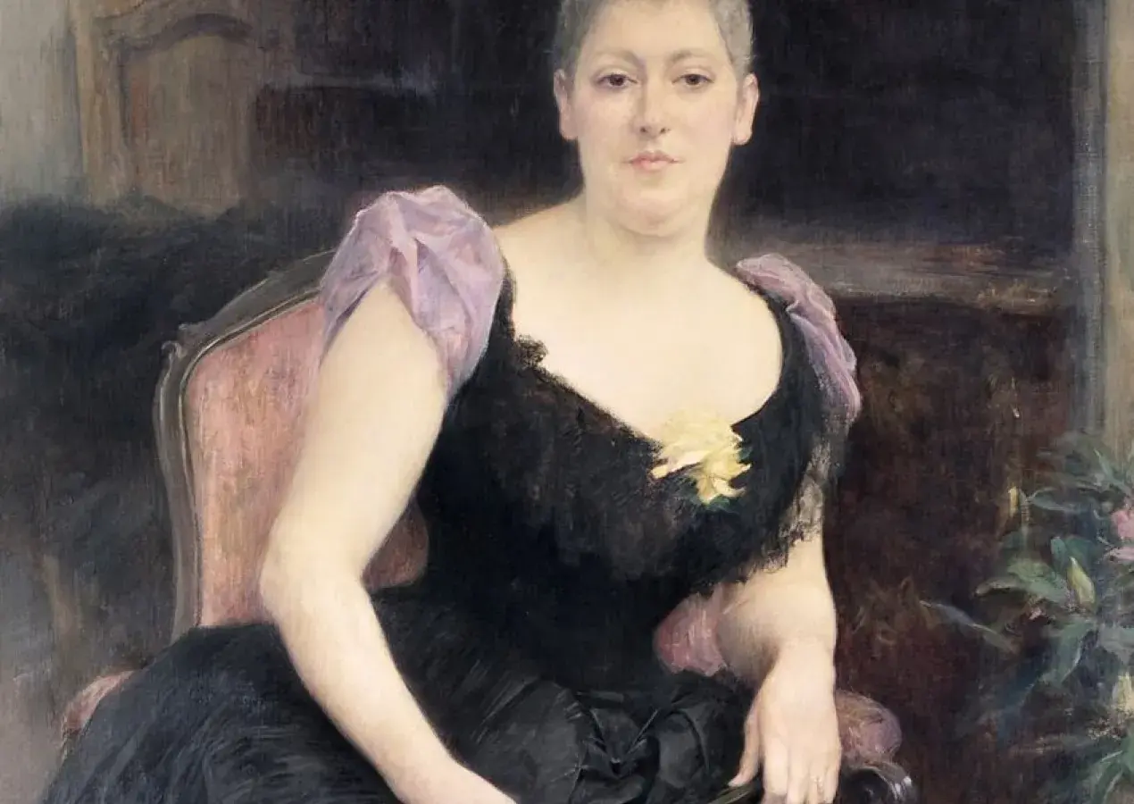  Raphaël COLLIN, Portrait de Madame Dreyfus, 1891, huile sur toile, collection musée des Beaux-Arts de Brest