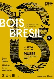 Affiche de l'exposition Bois Brésil. Gravures sur bois d'aujourd'hui