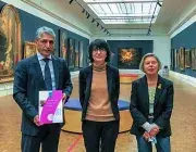 Le projet scientifique et culturel présenté par (de gauche à droite sur la photo) Réza Salami, Sophie Lessard et Annick Trinquet (Amis du musée) porte en lui les contours du musée des Beaux-arts de Brest métropole pour le XXIè siècle.