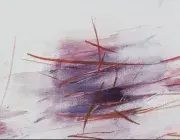 Jean Bazaine, Sans titre, 1970, dessin à l’aquarelle et pastel sur papier, collection musée des Beaux-Arts de Brest.