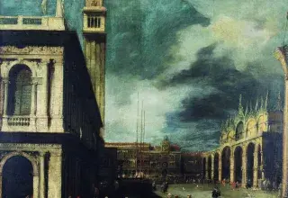 Giovanni Antonio CANAL dit CANALETTO , Venise, la Piazzetta San Marco, vers 1740, huile sur toile, collection musée des Beaux-Arts de Brest