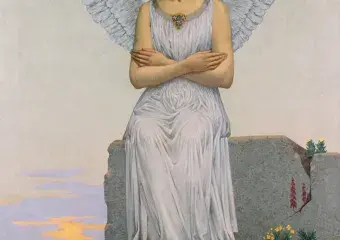 Alexandre SÉON, La Pensée, 1900, huile sur toile, collection musée des Beaux-Arts de Brest