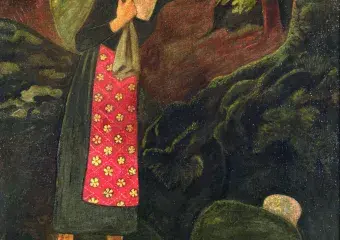 Paul SÉRUSIER, Les porteuses de linge ou Le passage du ruisseau, 1897, huile sur toile, collection musée des Beaux-Arts de Brest