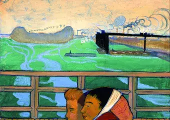 Émile BERNARD, Chiffonnières – Clichy, 1887, huile sur toile, collection musée des Beaux-Arts de Brest