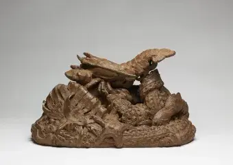 Mathurin MÉHEUT, Crustacés, 1930-1950, terre cuite, collection musée des Beaux-Arts de Brest