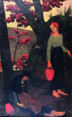 Paul SÉRUSIER, Les porteuses d’eau ou La fatigue, 1897, huile sur toile, collection musée des Beaux-Arts de Brest