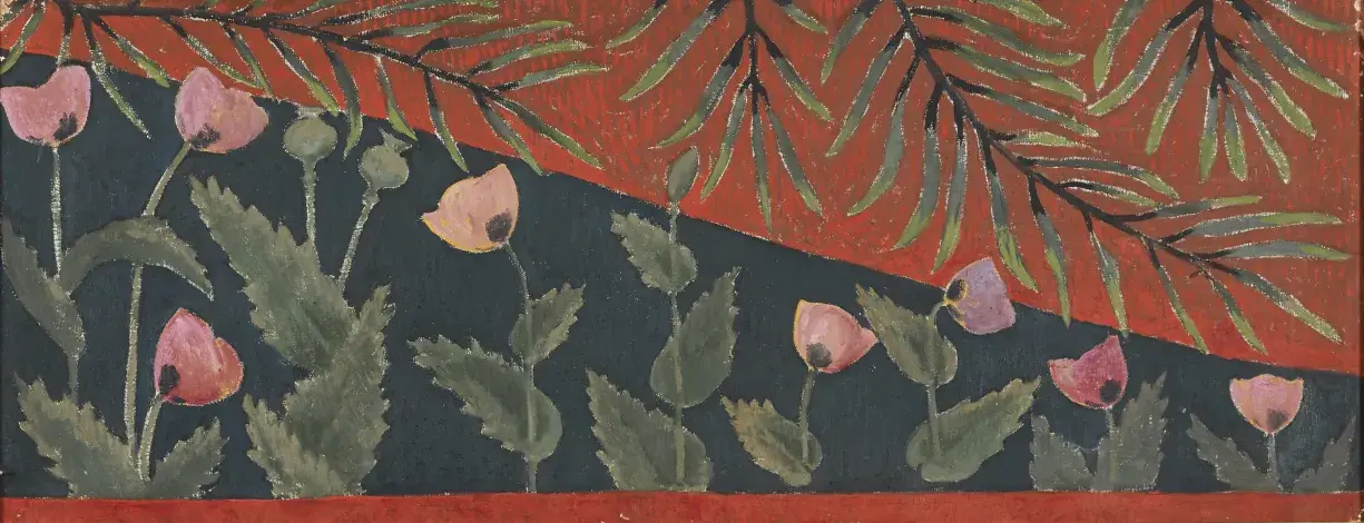 Paul SÉRUSIER, Les Fées aux balles d’or, 1912, huile sur toile et huile sur papier marouflé sur toile, collection musée des Beaux-Arts de Brest