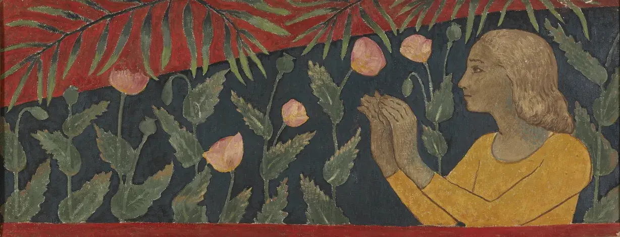 Paul SÉRUSIER, Les Fées aux balles d’or, 1912, huile sur toile et huile sur papier marouflé sur toile, collection musée des Beaux-Arts de Brest