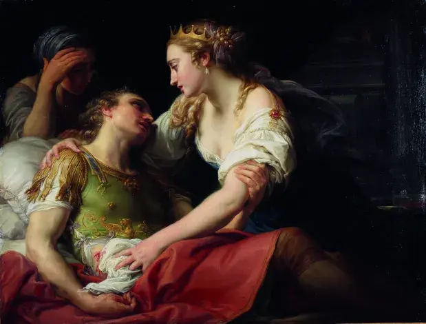 Pompeo BATONI, La mort de Marc-Antoine, 1763, huile sur toile, collection musée des Beaux-Arts de Brest