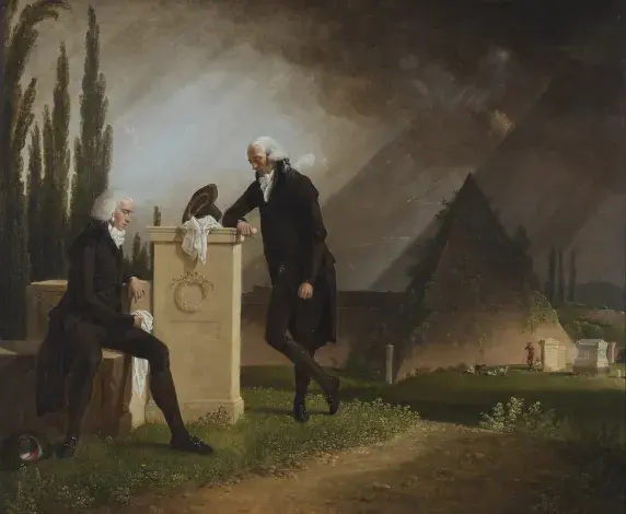 Jacques SABLET, Élégie romaine, 1791, huile sur toile, collection musée des Beaux-Arts de Brest