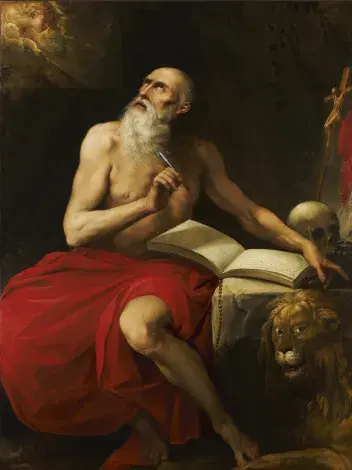 Cesari Giuseppe D’ARPINO, dit LE CAVALIER D’ARPIN, Saint-Jérôme, fin 16e-début 18e siècle, huile sur toile, collection musée des Beaux-Arts de Brest