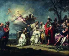 Jacopo AMIGONI, Le sacrifice d’Iphigénie, vers 1740, collection musée des Beaux-Arts de Brest