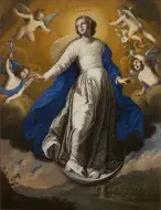 Francesco de ROSA dit PACECCO DE ROSA, L’Immaculée Conception, 17e siècle, huile sur toile, collection musée des Beaux-Arts de Brest