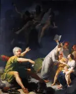 Jean-Baptiste REGNAULT, L'homme physique, l'homme moral et l'homme intellectuel, 1810-1815, huile sur toile, collection musée des Beaux-Arts de Brest