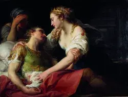 Pompeo BATONI, La mort de Marc-Antoine, 1763, huile sur toile, collection musée des Beaux-Arts de Brest