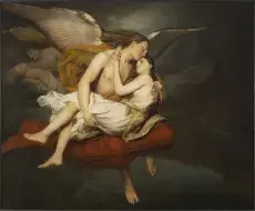 François-Édouard CIBOT, Les amours des anges au moment du déluge,1834, huile sur toile, collection musée des Beaux-Arts de Brest