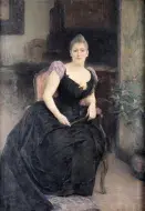 Raphaël COLLIN, Portrait de Madame Dreyfus, 1891, huile sur toile, collection musée des Beaux-Arts de Brest