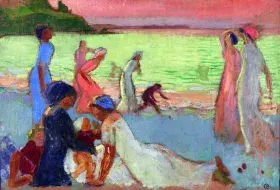 Maurice DENIS, Soir de septembre, vers 1911, huile sur toile, collection musée des Beaux-Arts de Brest