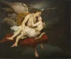 François-Édouard CIBOT, Les amours des anges au moment du déluge,1834, huile sur toile, collection musée des Beaux-Arts de Brest
