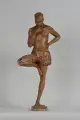 Anna QUINQUAUD, Archer Coniagui au repos à Youkounkoun, vers 1930, plâtre patiné façon terre cuite, collection musée des Beaux-Arts de Brest