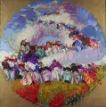 Jean-Julien LEMORDANT, La danse bretonne, 1912, huile sur toile, collection musée des Beaux-Arts de Brest