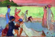 Maurice DENIS, Soir de septembre, vers 1911, huile sur toile, collection musée des Beaux-Arts de Brest